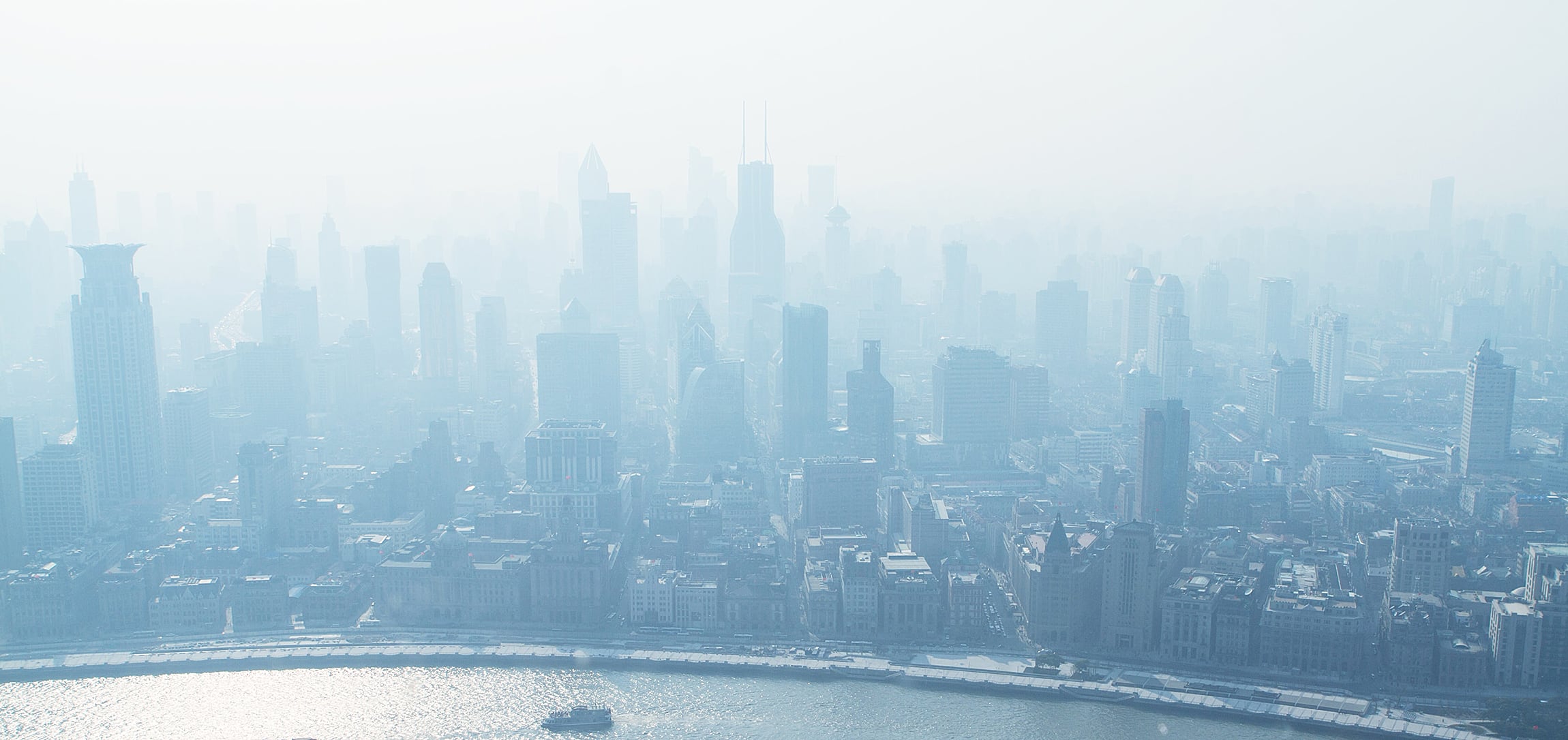 Shanghai city smog